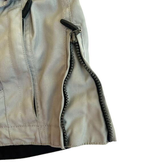 Olympia Moto Sports Airglide 3 Mesh Motorcycle Jacket Gray Size M Cordura Armor - Picture 7 of 14